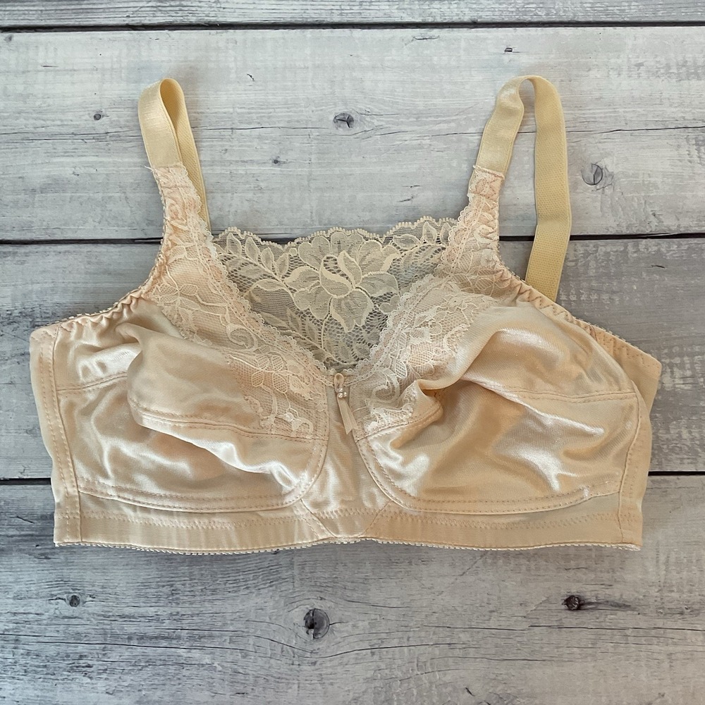 Trulife Naturalwear Mastectomy Bra Womens 34D Nude Cami Style‎ Wireless 4019